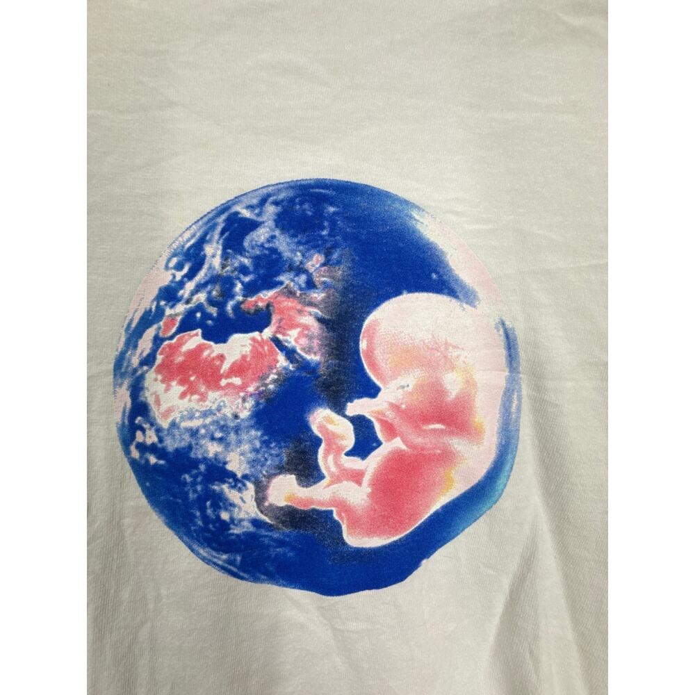 Airbrush Art In Japan Long Sleeve Cotton Graphic T-Shirt White Men's Size M - Picture 4 of 10